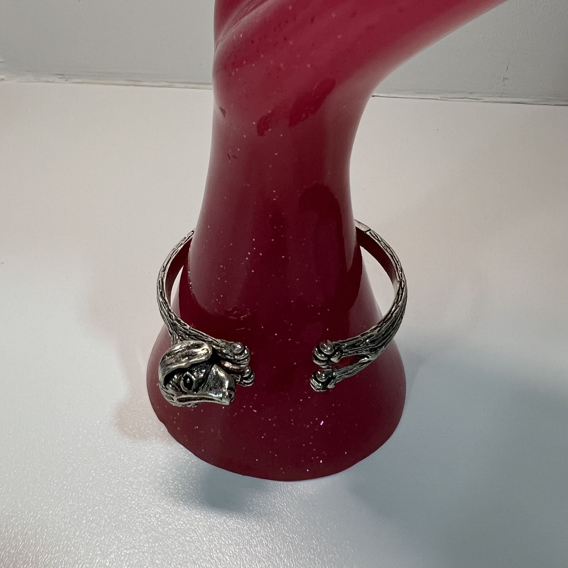 bracelet silver tone with the words Treat a dog inside and Live Love Bark outside