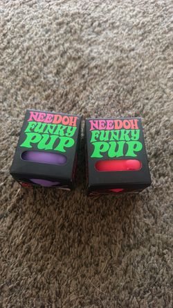 Needoh funky pup pink n purple