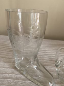 Glass Decorated With Carved Pictures