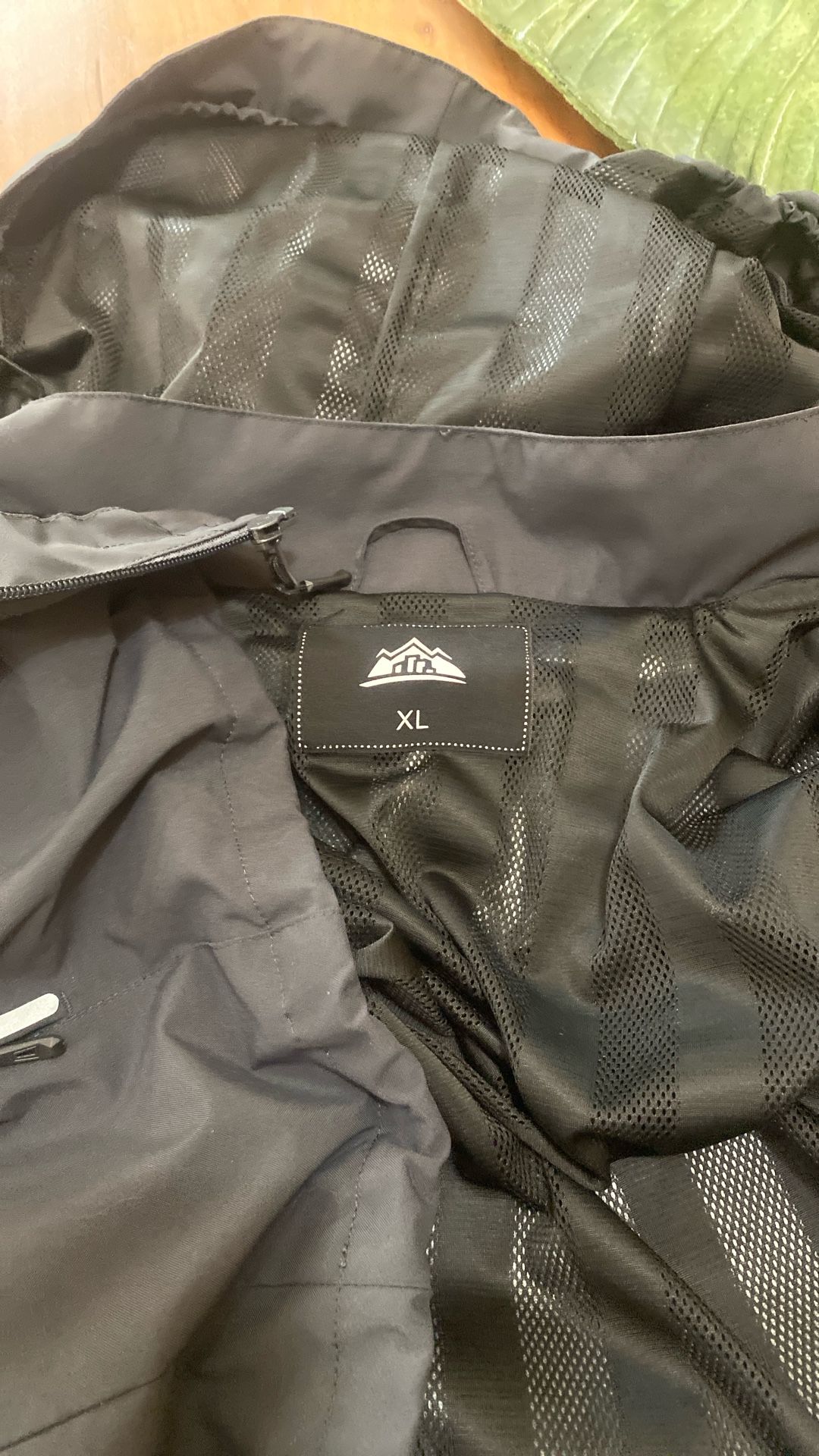 Mens Xl Vogue Weather gear lightweight jacket with detachable hood