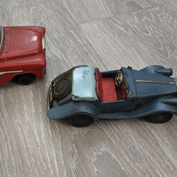 Lot of 3 Vintage Cars Bandai MG Midget Green Roadster 1950's Convertible