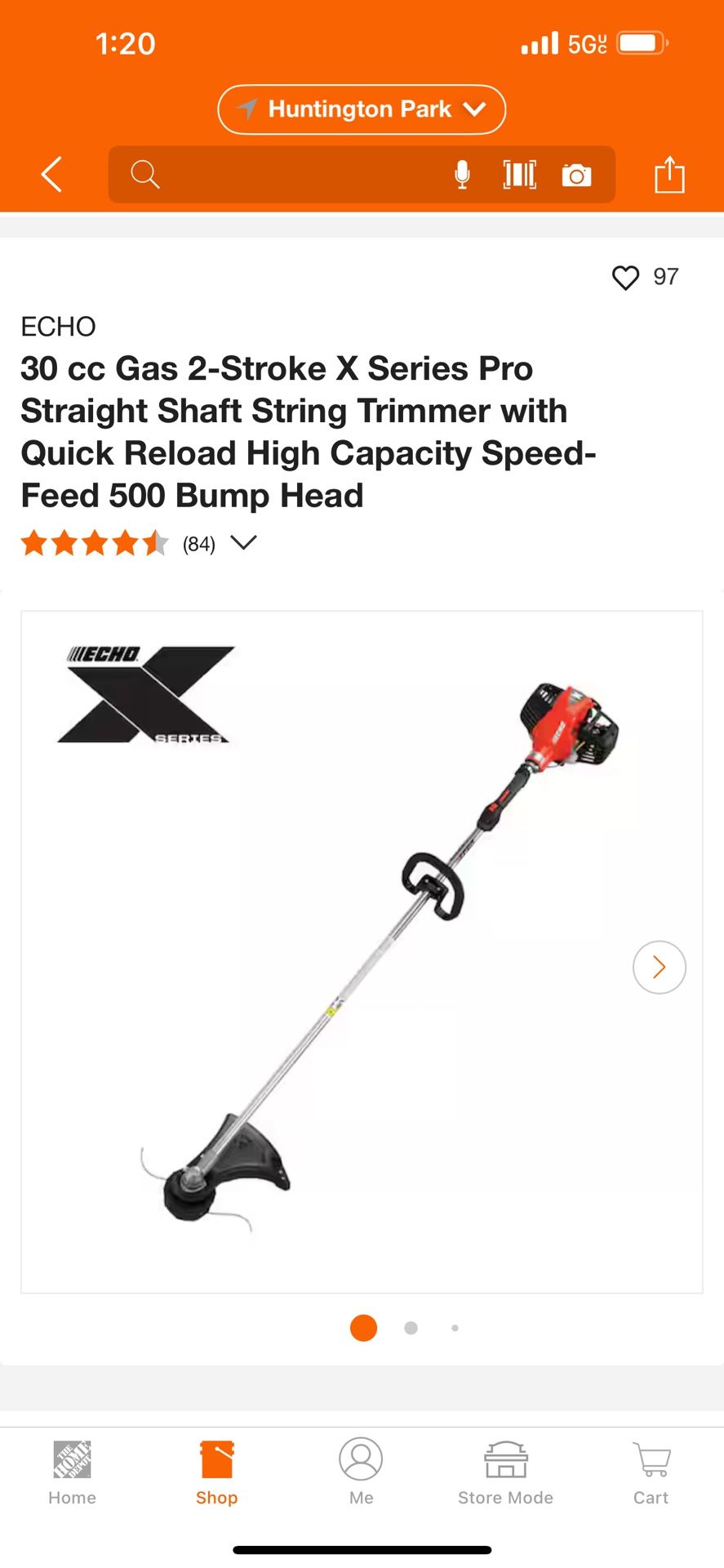 ECHO 30 cc Gas 2-Stroke X Series Pro Straight Shaft String Trimmer with Quick Reload High Capacity Speed-Feed 500 Bump Head