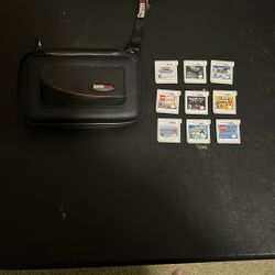 3ds Game Lot With An Old GameStop Case