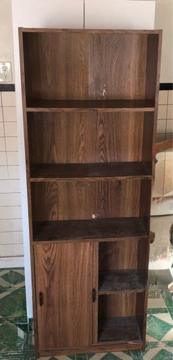 Faux Woodgrain Formica Pantry Cabinet / Kitchen Utility Hutch
