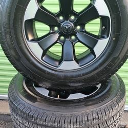 18" ..RAM REBEL RIMS & TIRES/ CHEVY 6 LUG