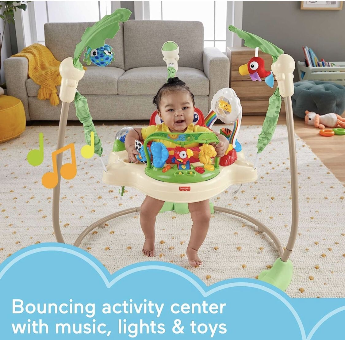 Silla saltarina de la selva de Fisher Price