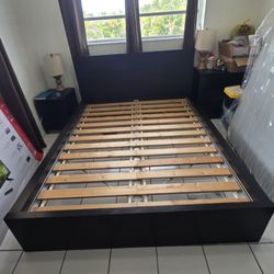 Queen Brown Bed Frame