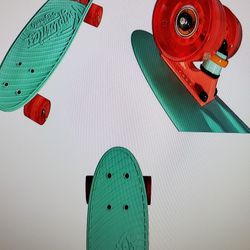 Kryptonics Original  Torpedo Skateboard 22.5 " Bright Tropics New 