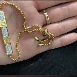 Beautiful Gold Plated Surgical Stainless Steel Bracelet for Women