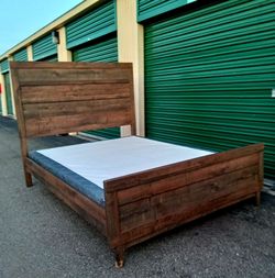 QUEEN BED FRAME WITH BOX SPRING
