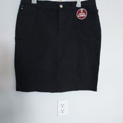 Lee Platinum Label Women’s Denim Blue Jean Skirt Size 14 Stretch Classic Fit NEW