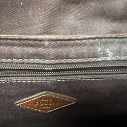 Fossil Leather Messenger Bag 