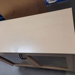 Wood Storage Cabinet With Glass Doors $ 80