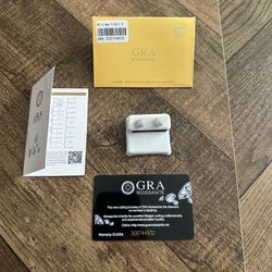 VVS1 Moissanite Earrings Half Carrot