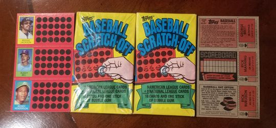 1981 TOPPS SCRATCH - OFF BASEBALL CARD PACK