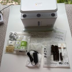 Hydroponics Growing System Indoor Garden: 8 Pods Herb Garden Kit Indoor with LED Grow Light
