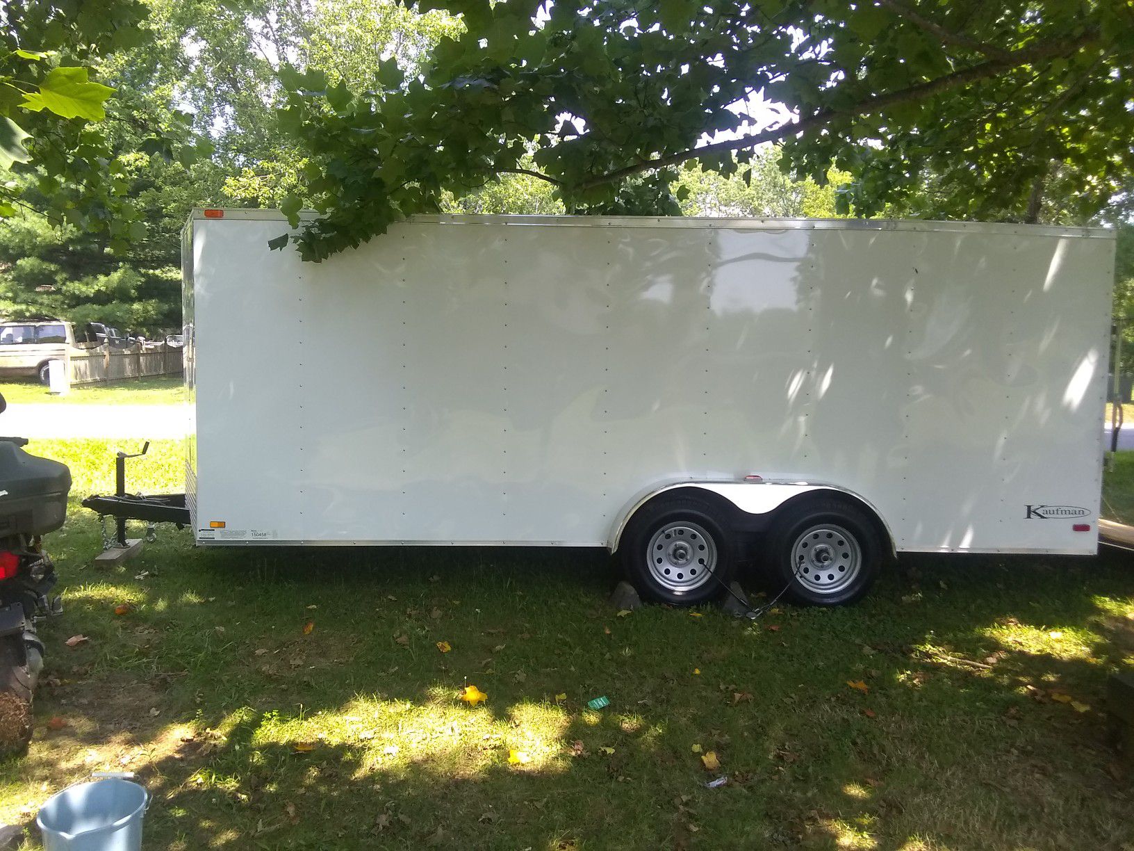 7x18 v nose enclosed trailer