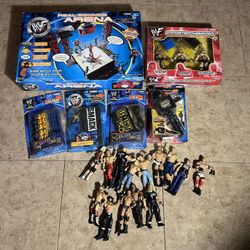 2001 WWF Wrestling Ring And Figures 