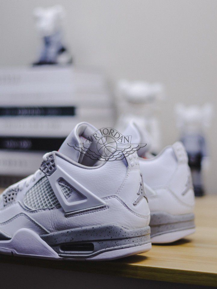 Turn heads with the White Oreo Air Jordan IV Limited-edition for Sale in  Edinburg, TX - OfferUp