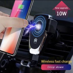 Gravity Automatic Wireless Charger Car Mount 10W