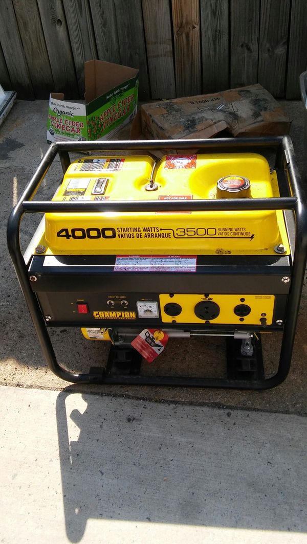 Champion Generator 4000 Watts Never Used For In Greenbelt Md Champion Generator 4000 Watts Never Used