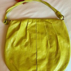 Hobo International Oversized Bag Yellow Leather