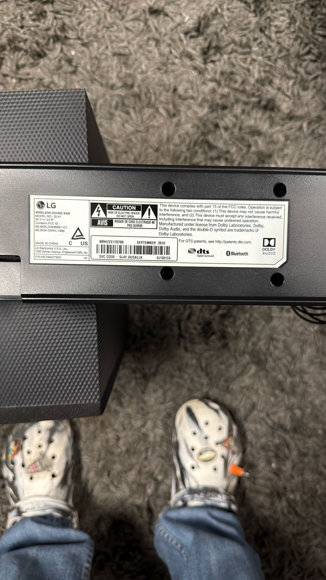 LG Sounds Bar And Baffled For TV