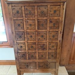Vietnamese / Chinese Medicine Cabinet, Vintage Antique Great Condition