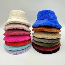 Faux Fur Bucket Hat 