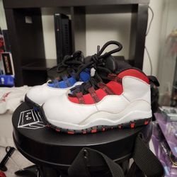 Air Jordan Retro 10 White Blue Red Toddler Size 8c