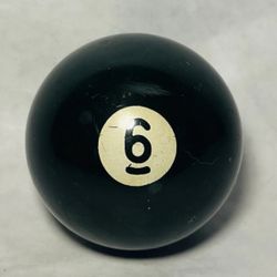 Vintage Felson Green #6 Ball Billards  Distressed look Collectors Replacement