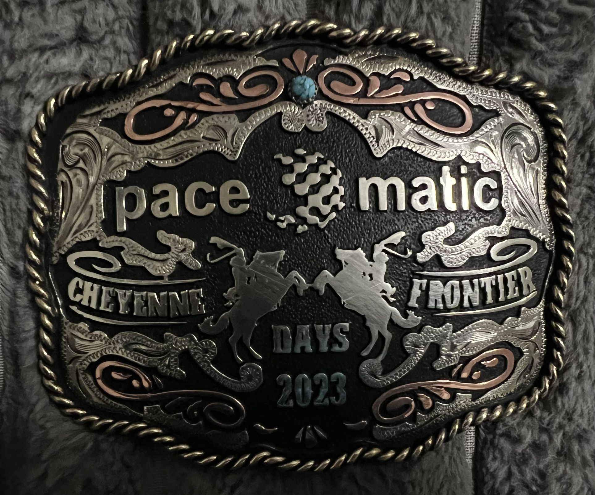 2023 Cheyenne Frontier Days Pacematic Tito’s Custom Belt Buckle