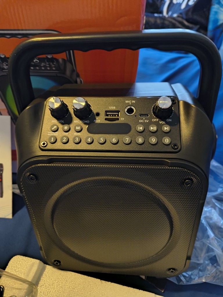 New In Box Karaoke Machine With Two Mic