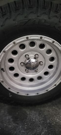 You're looking for tires and rims for your truck and you know what you're looking at can't pass this up to deal Don't get no better serious buyers onl