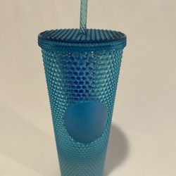 Starbucks Ombré Blue Studded Tumbler 24oz