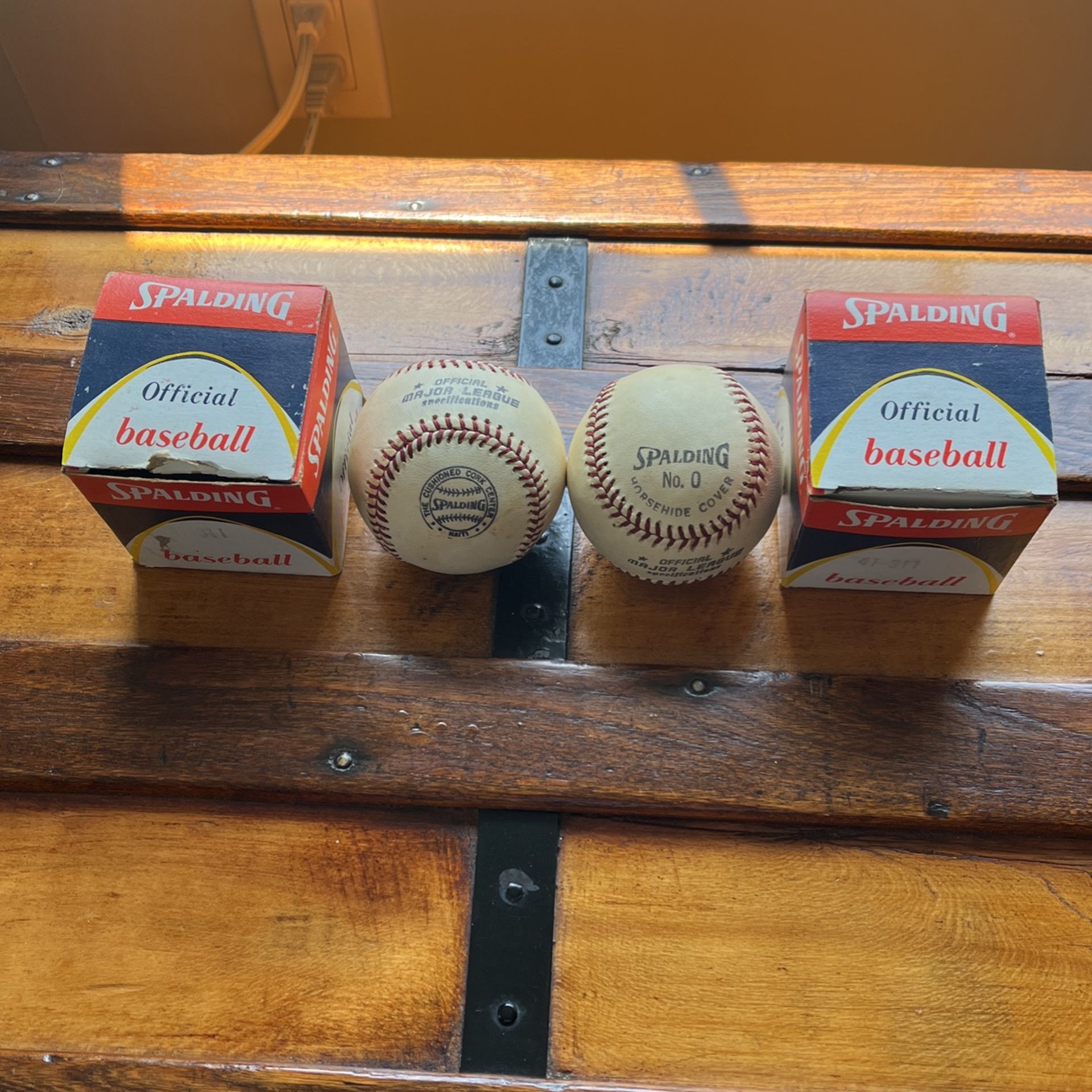 1970’s Official Spalding Major League Baseball’s NO. 0 with original boxes