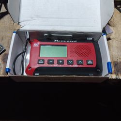 Emergency alert weather radio