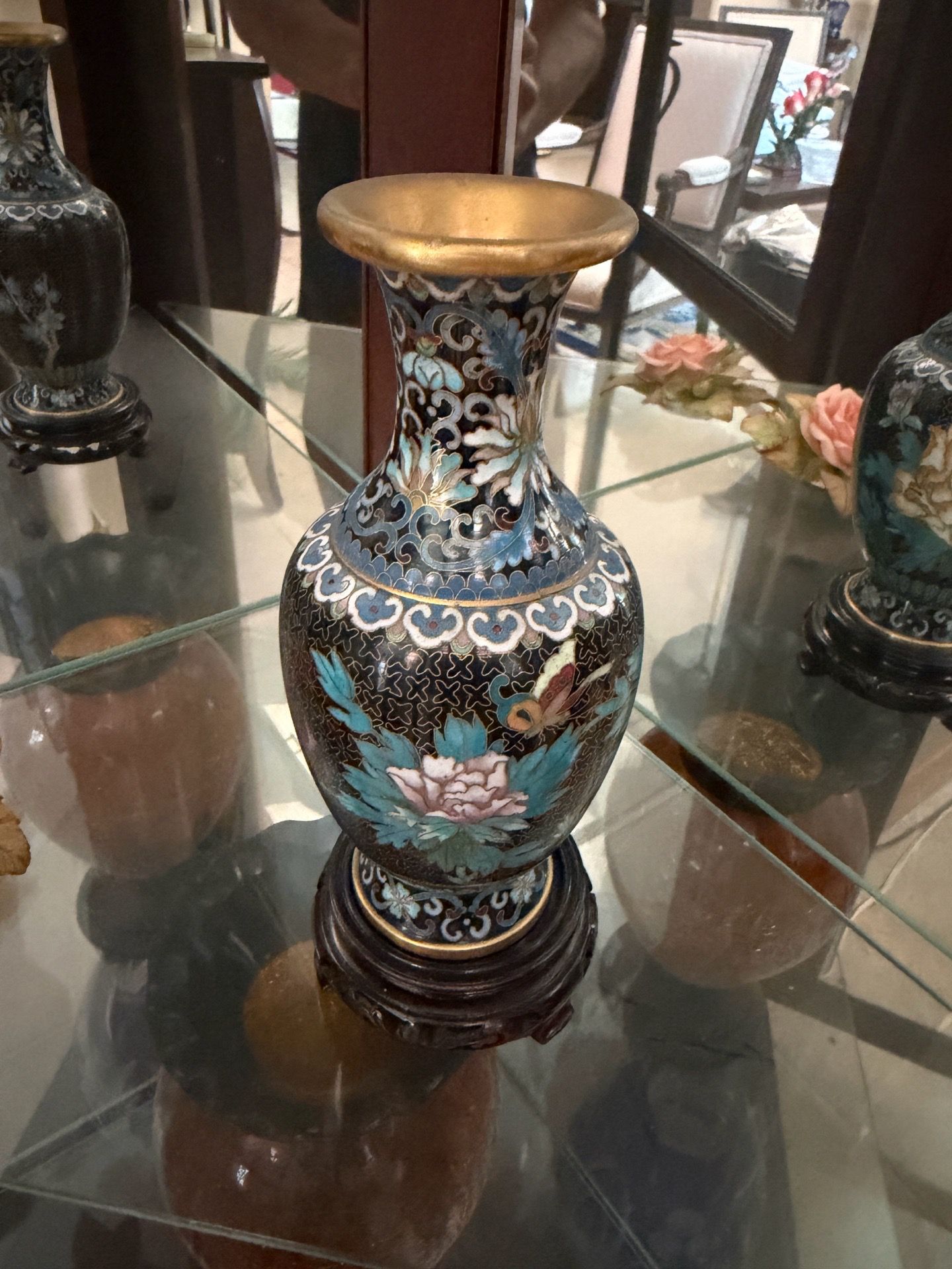 Mid-20th Century Chinese Cloisonne Vase
