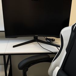 SAMSUNG 32" Odyssey G55C Series QHD 1000R Curved Gaming Monitor, 1ms(MPRT), HDR10, 165Hz, AMD Radeon FreeSync, Eye Care, Glare Free, Sharp Resolution 