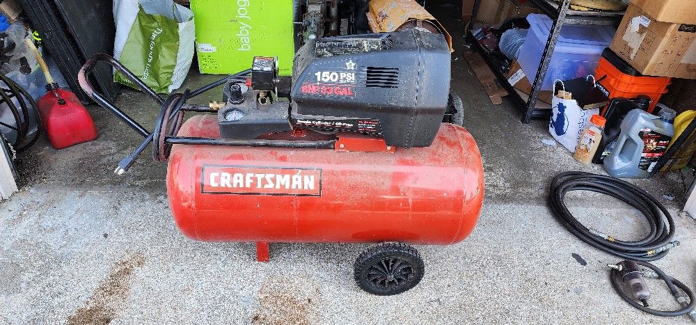 craftsman 6hp 33 gallon air compressor