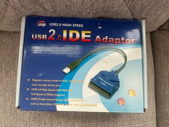 Powered USB 2.0 IDE Adapter SATA/IDE to USB 2.0 Adapter w/ CD Drive Software