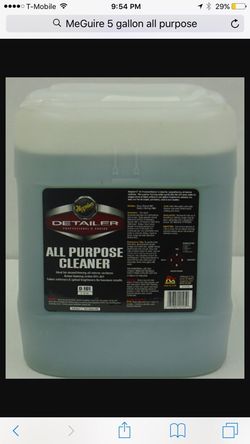 Meguires 5 gallon all purpose cleaner