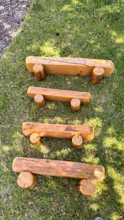 Wood shelves