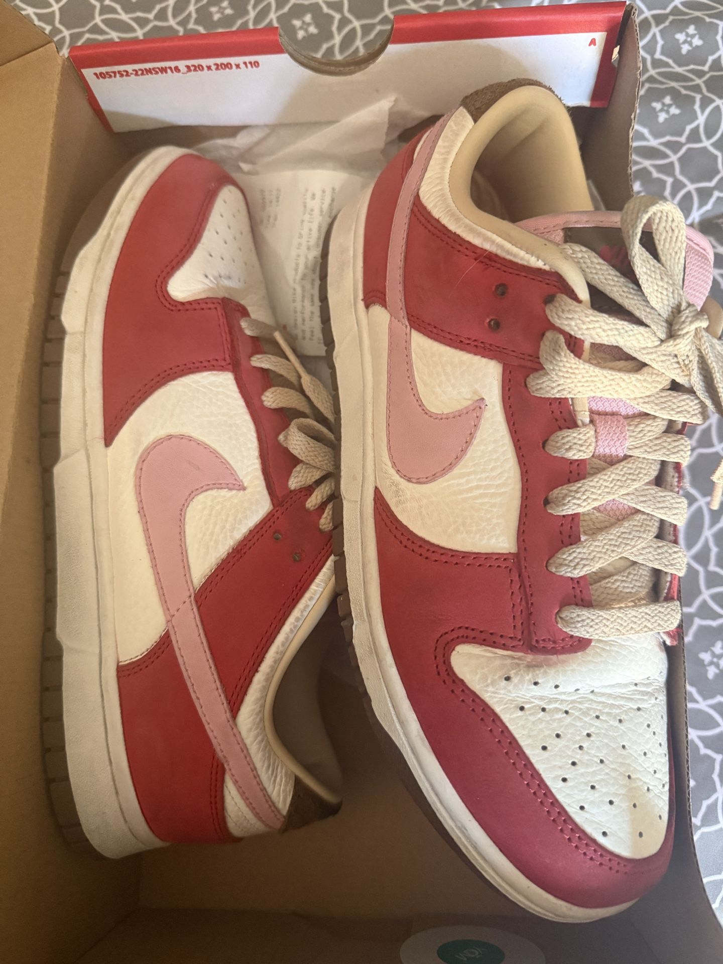 Bacon Dunks Size 8 Men’s Size 9.5 Women