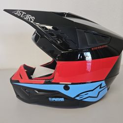 New Black Red Blue Alpine Star Dirtbike Mx Atv Utv Helmet Size Large XLarge XxL