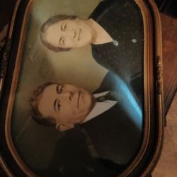 Old Bubble Glass Frame