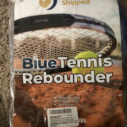 Blue Tennis Rebounder