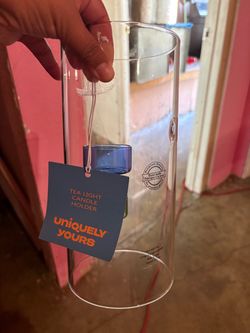Uniquely Yours Glass Tea Light Candle Holder