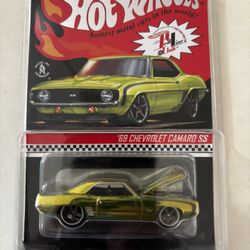 Hot Wheels 2021 RLC Redline Club 69 Chevy Camaro SS 08159/30000