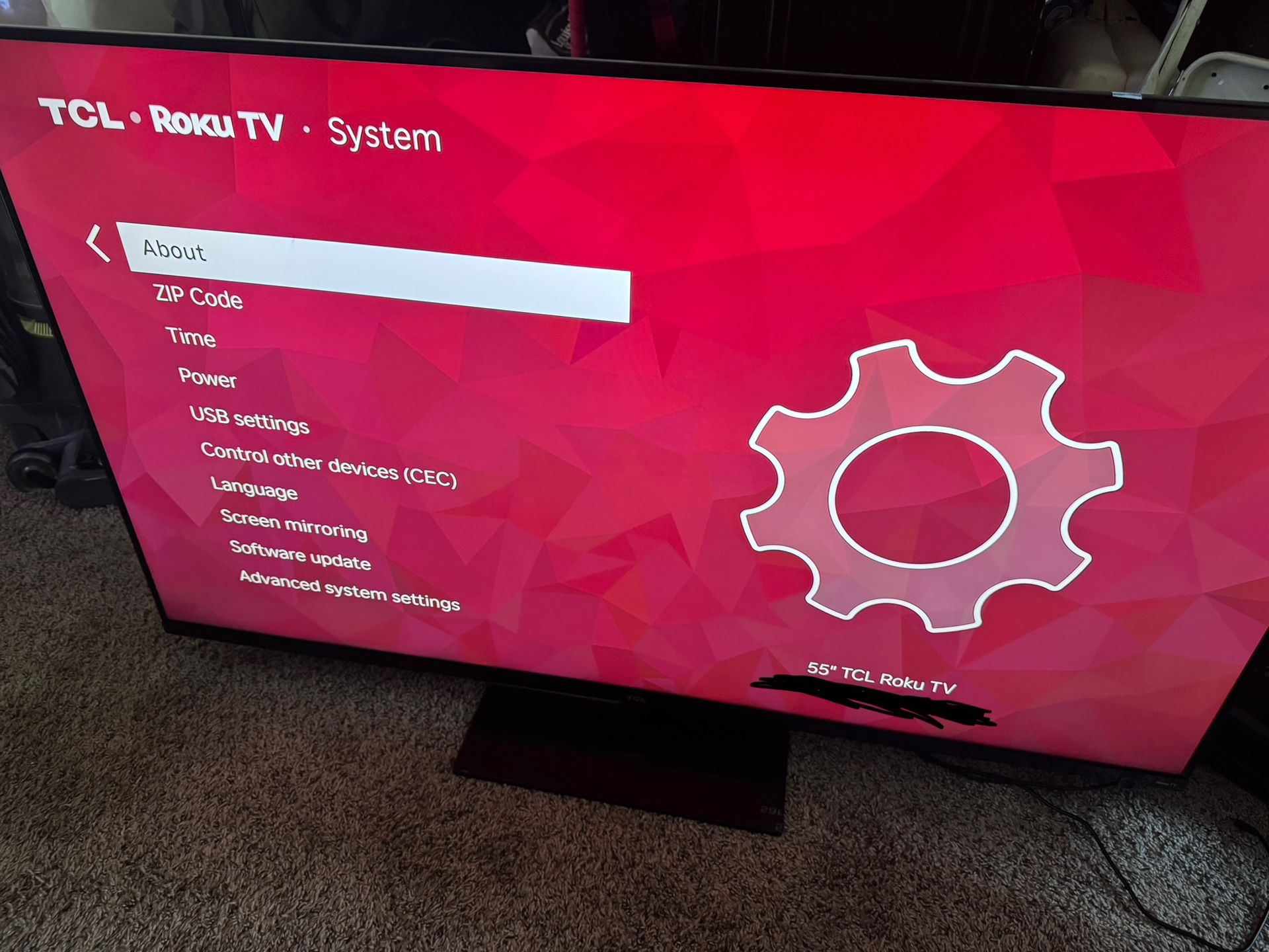 55’ Roku TCL TV